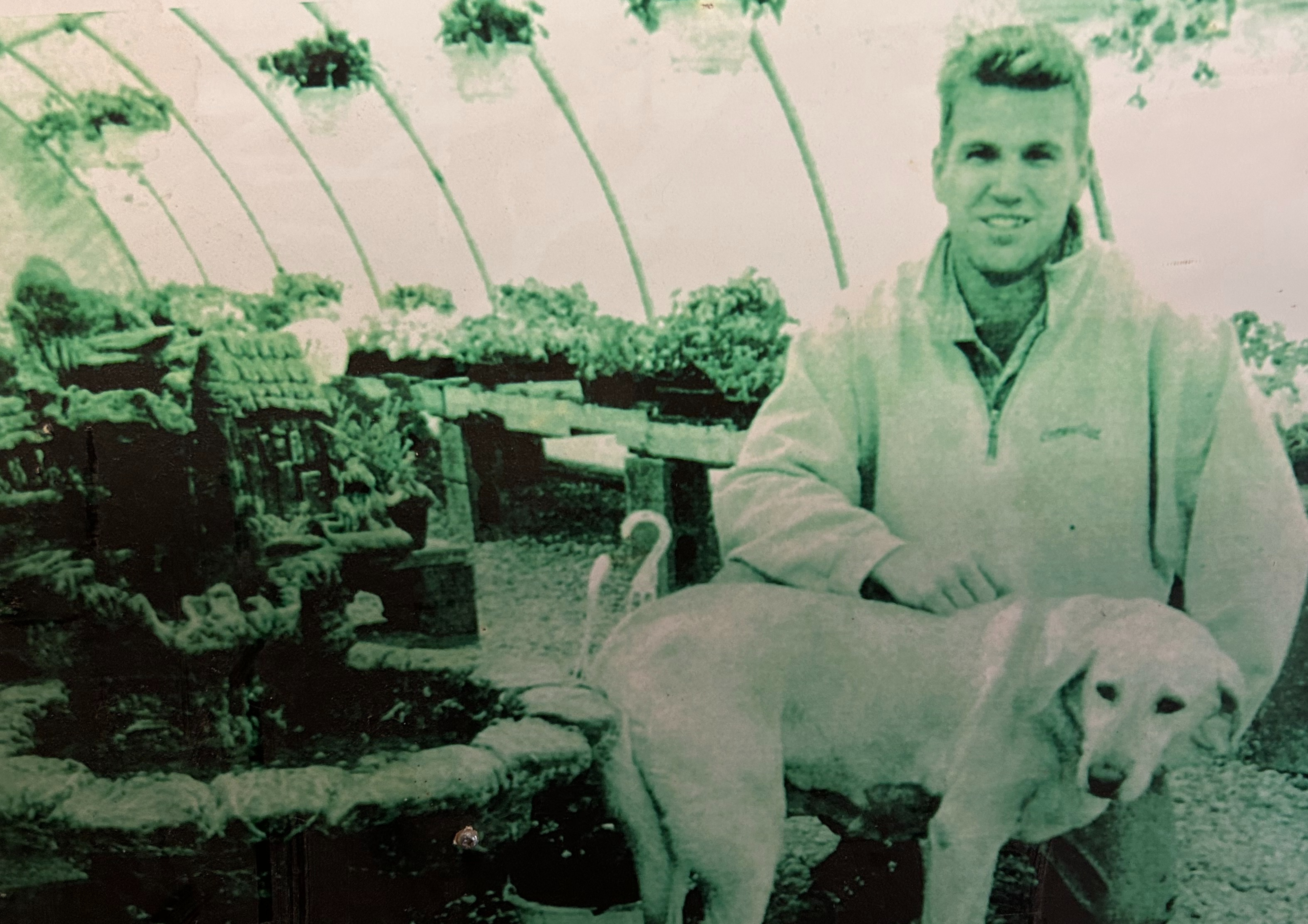 Landscape Plus owner in 1994, celebrating the company’s grand opening and the beginning of a successful journey in the landscaping industry.