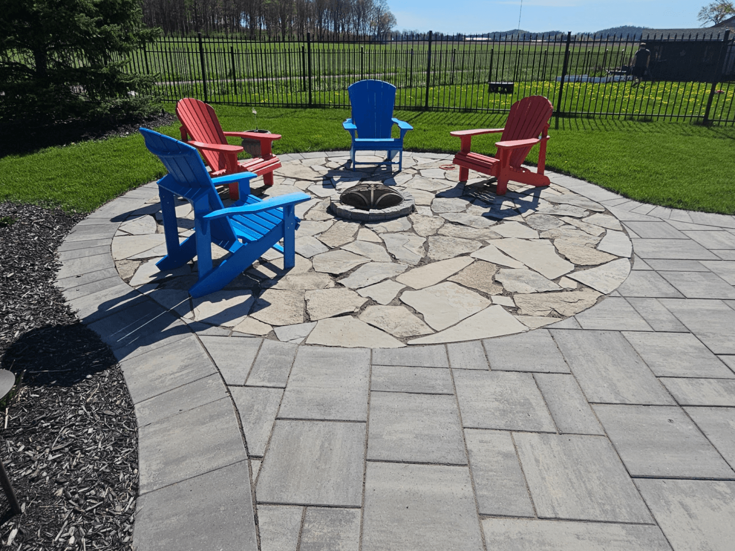 Landscape construction project in Guelph by LP Landscape Plus